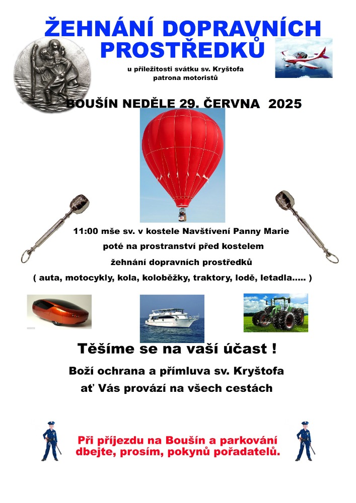 Žehnání dopravních prostředků 2025