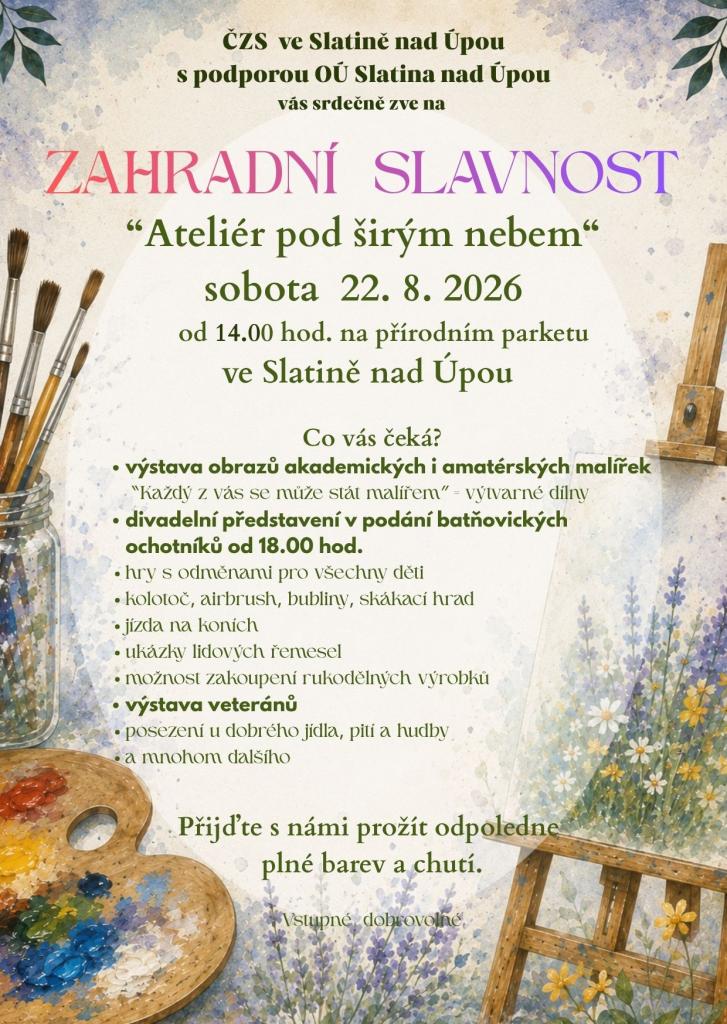 Zahradní slavnost 2026
