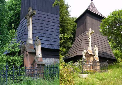 Kříž před a po opravě 1
