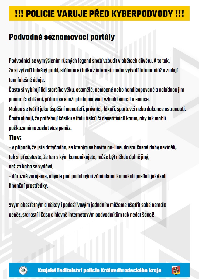 Varování policie ČR 6