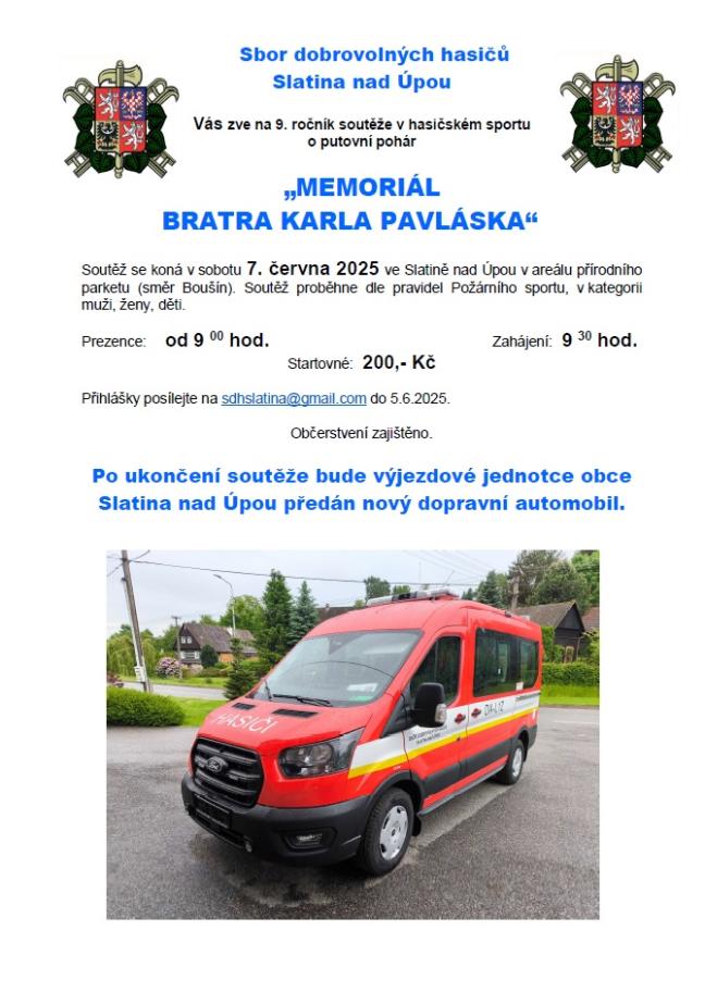 Memoriál 2025