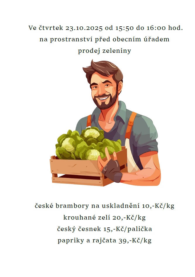 Prodej zeleniny 2025
